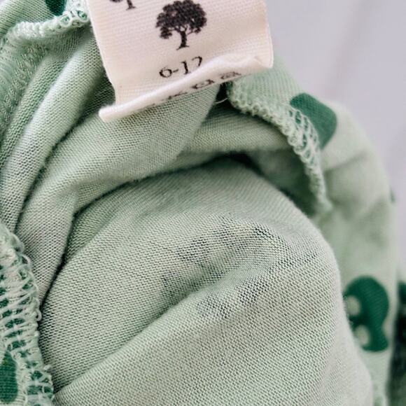 Kate Quinn Green Skulls 6-12 Months Bamboo EUC - Picture 3 of 3